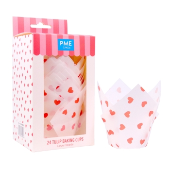 Tulip Cupcake Case - Hearts